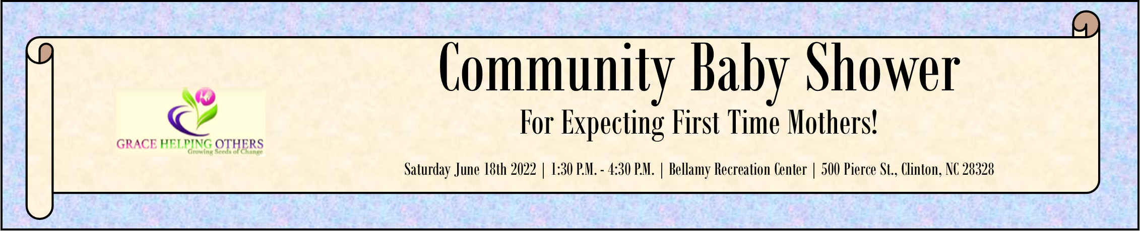 Community Baby Shower Home Page Banner